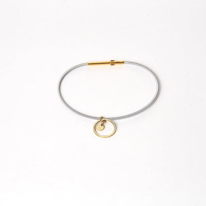 Bracciale in acciaio con cerchio