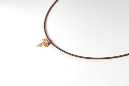 Steel necklace with Tao cross