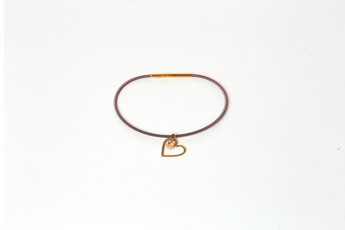 Bracciale in acciaio con cuore