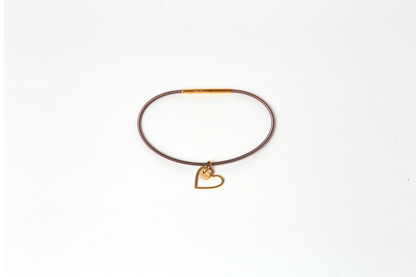 Bracciale in acciaio con cuore