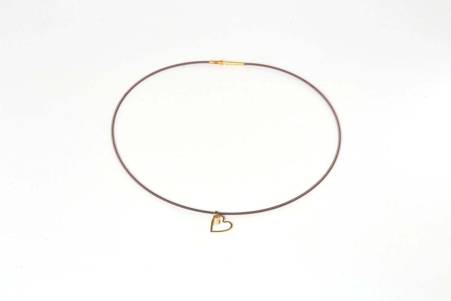 Collana di acciaio con cuore