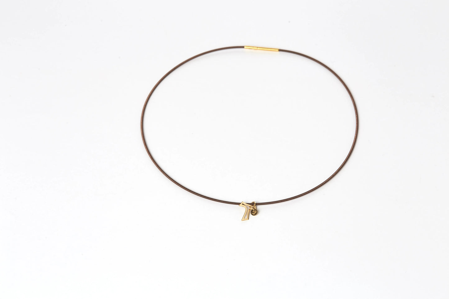 Collana di acciaio con croce Tao