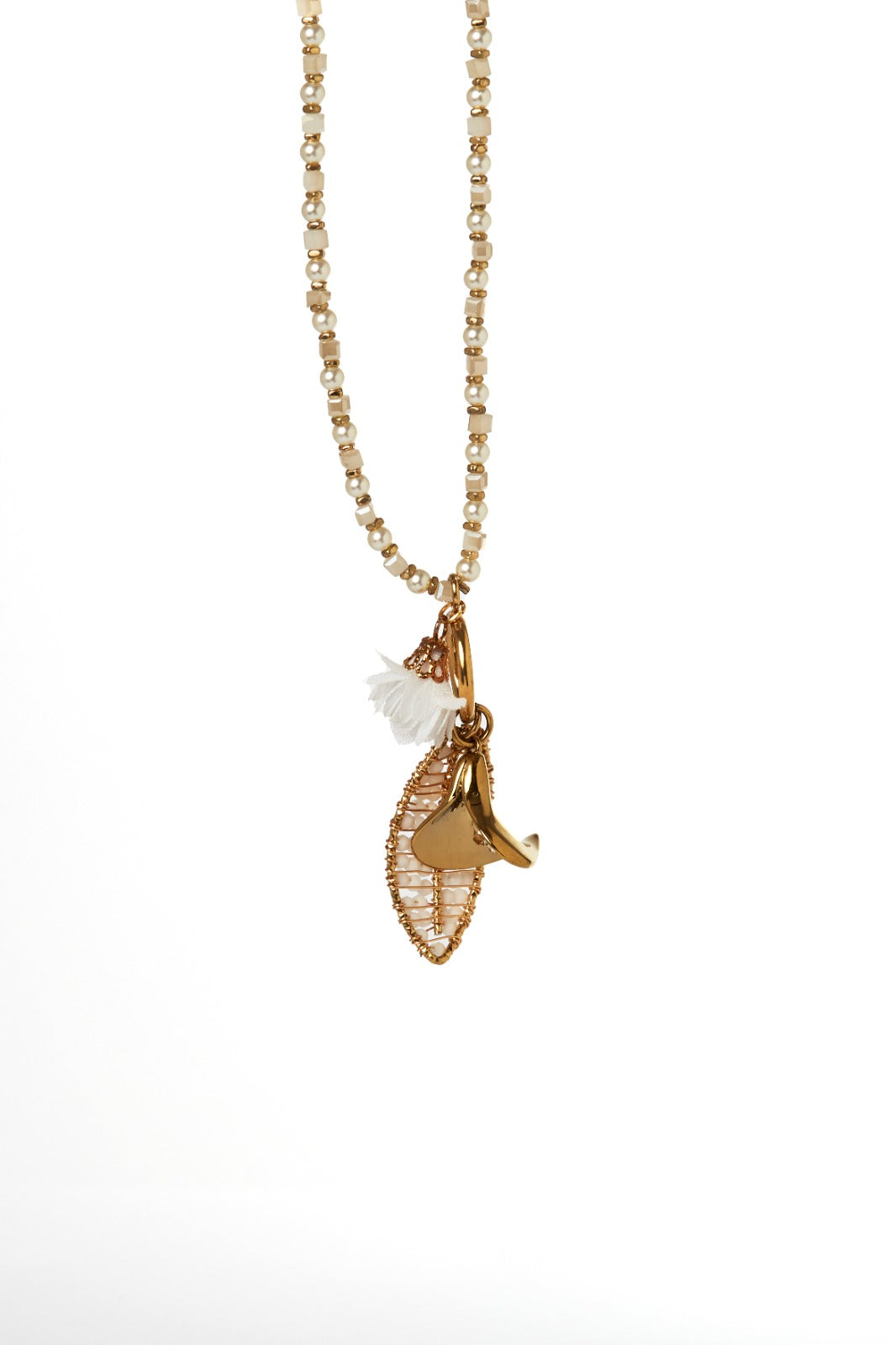 Collana artigianale - Collezione Essenza - Tonalità Sfumatura del Bianco